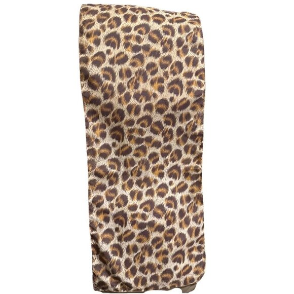 Vintage Ray Strauss Unlimited All Silk Leopard Animal Scarf 10.25” x 43” USA - Picture 1 of 2